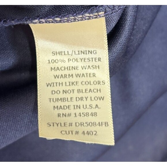 Navy Blue All Over Lace Mini Dress Sz M A-line Whimsigoth Romantic Chic Wedding - Picture 6 of 8